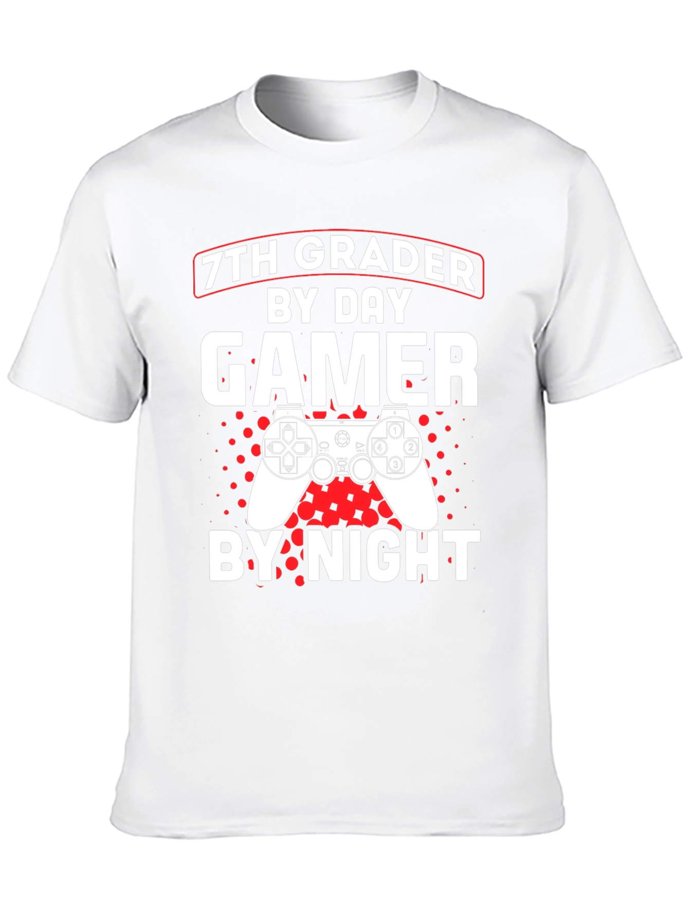 7th Grader Gamer T-Shirt - By Day By Night