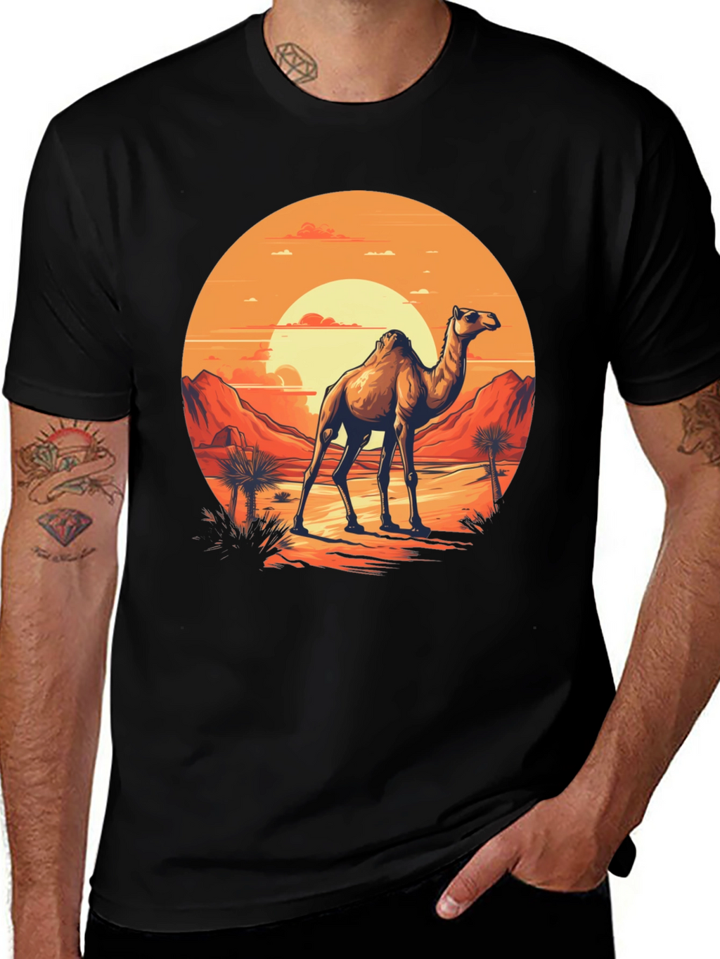 Desert Camel Graphic T-Shirt