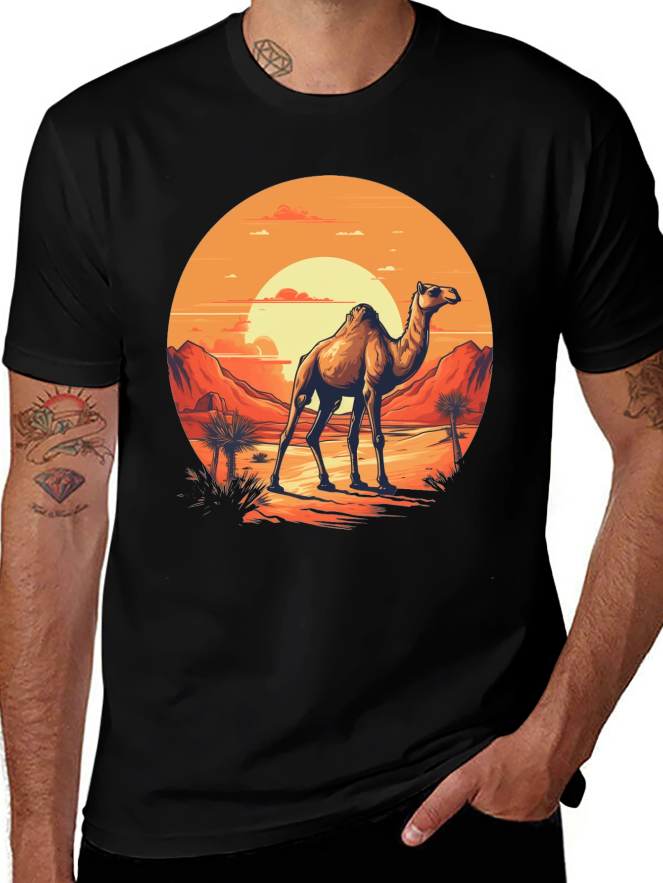 Desert Camel Graphic T-Shirt