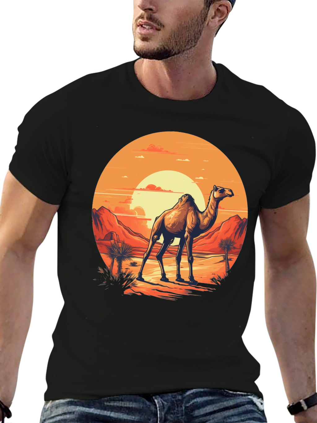 Desert Camel Graphic T-Shirt