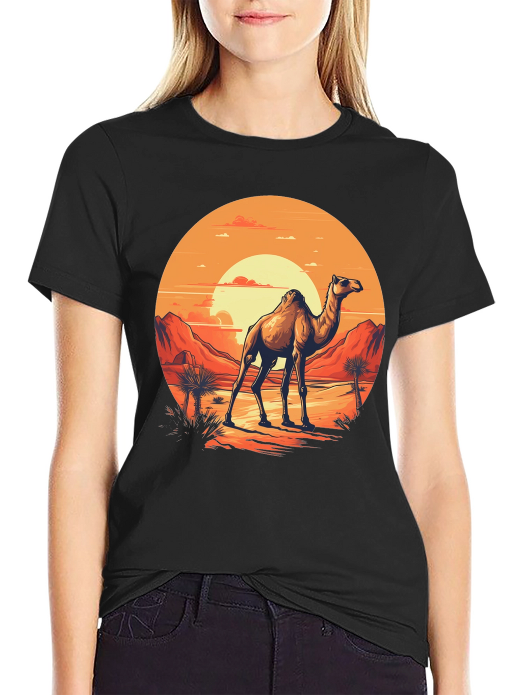 Desert Camel Graphic T-Shirt