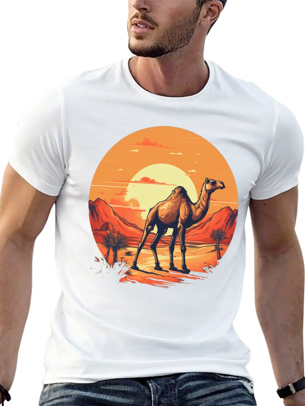 Desert Camel Graphic T-Shirt