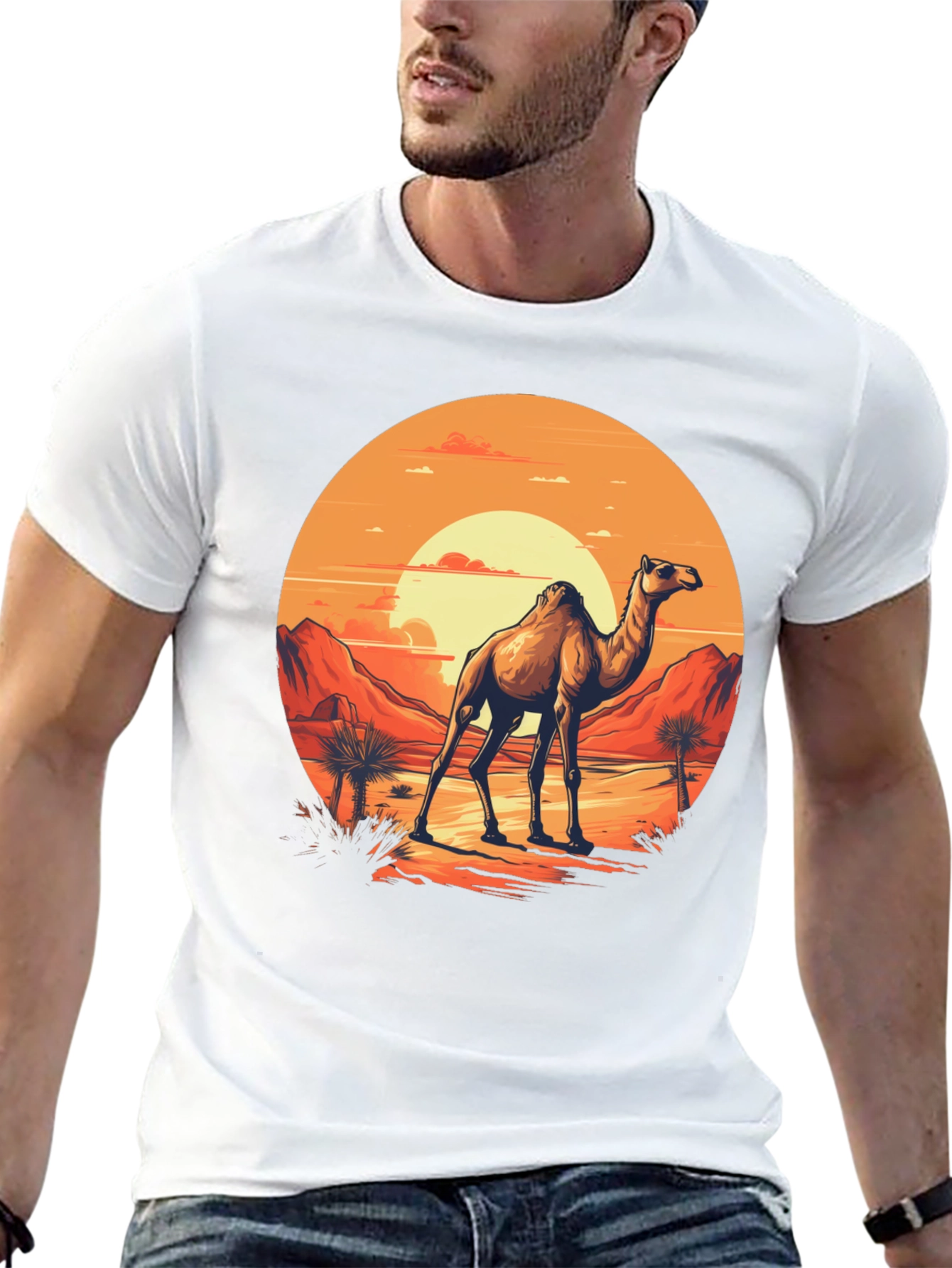 Desert Camel Graphic T-Shirt