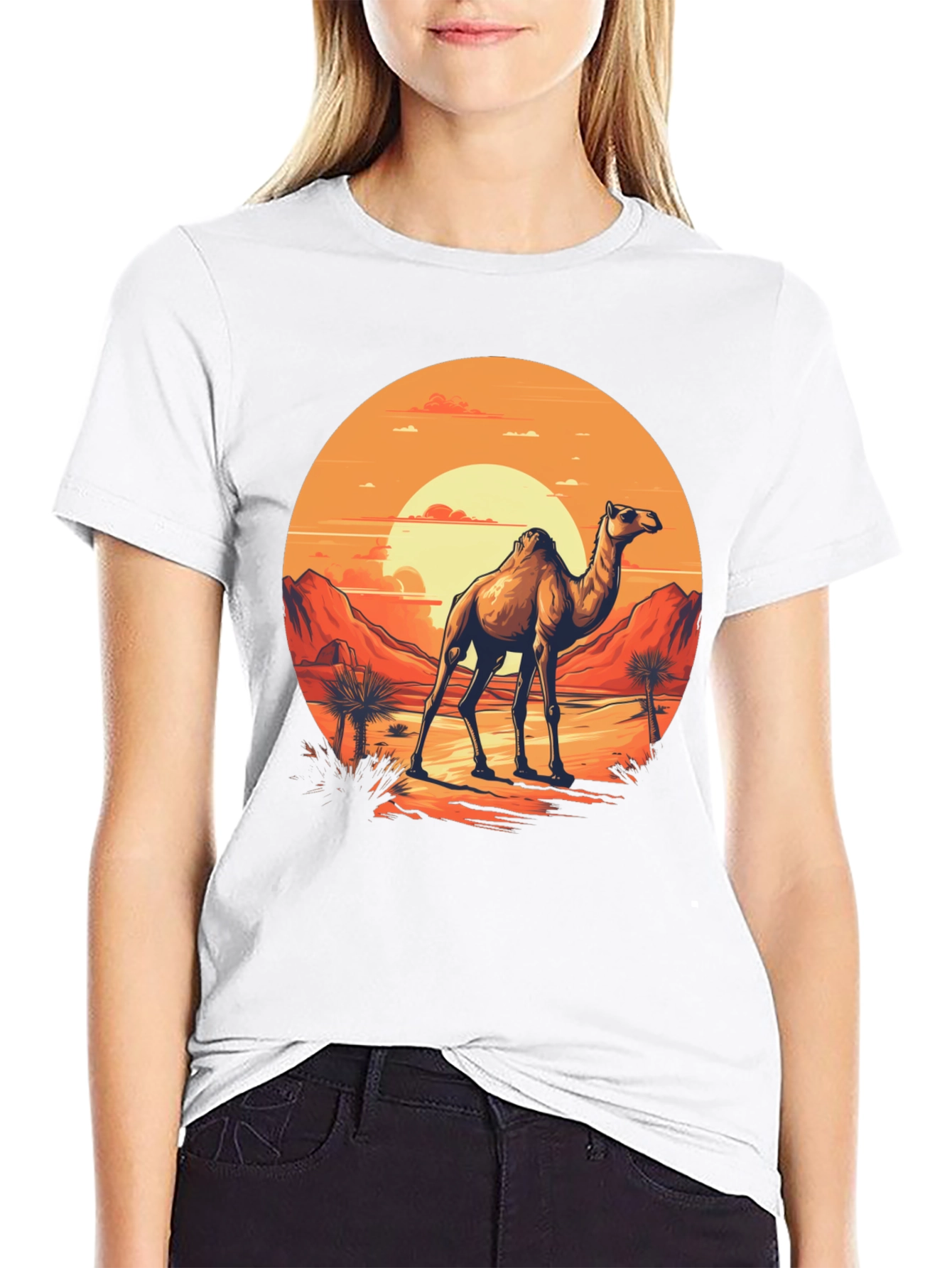 Desert Camel Graphic T-Shirt
