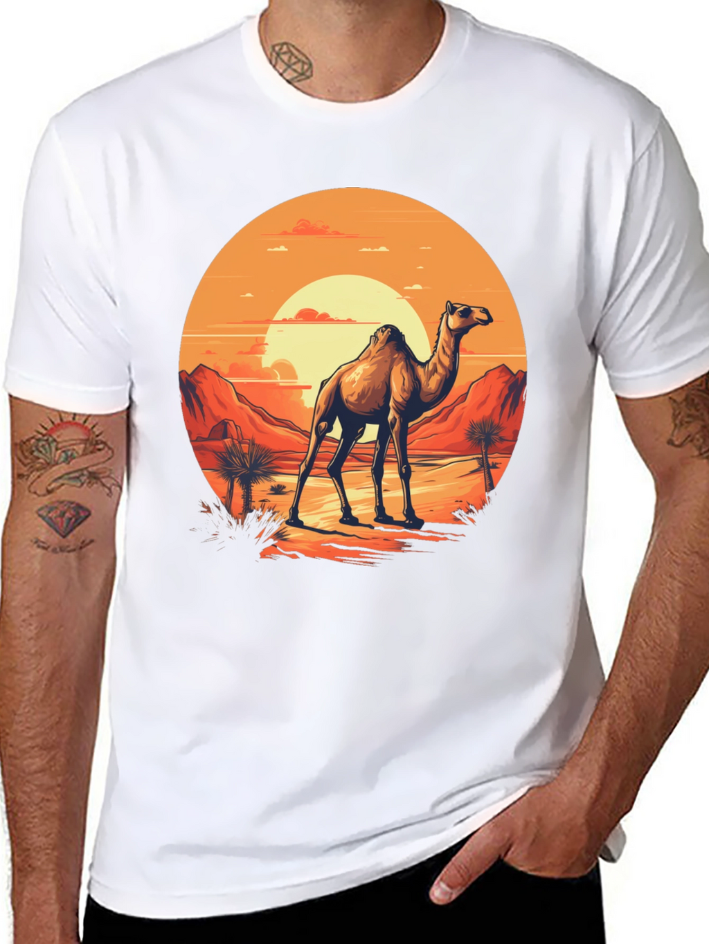 Desert Camel Graphic T-Shirt