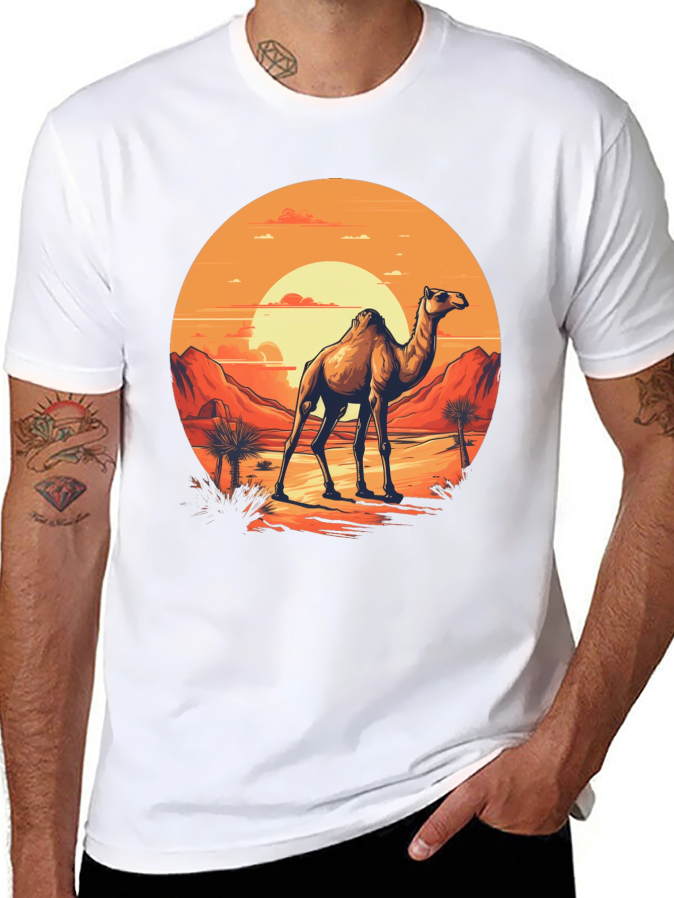 Desert Camel Graphic T-Shirt