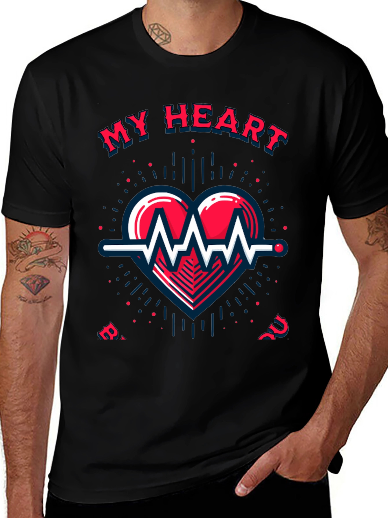 My Heart Beats For You Graphic Tee