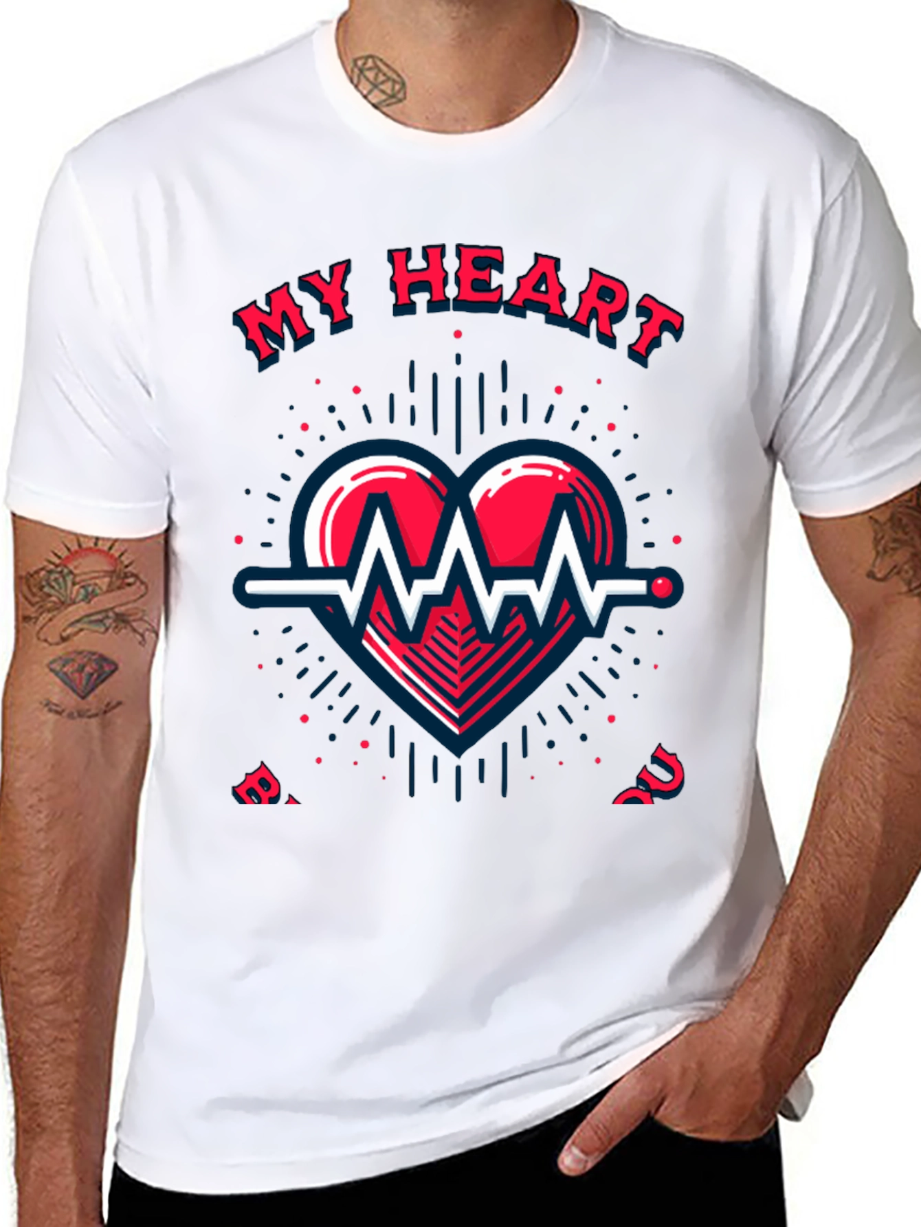 My Heart Beats For You Graphic Tee