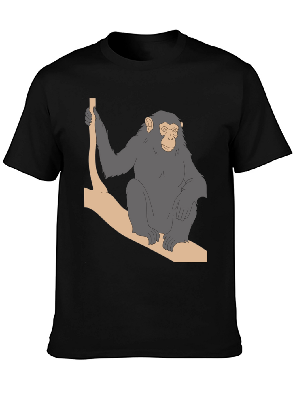 Chimpanzee on Branch Graphic T-Shirt