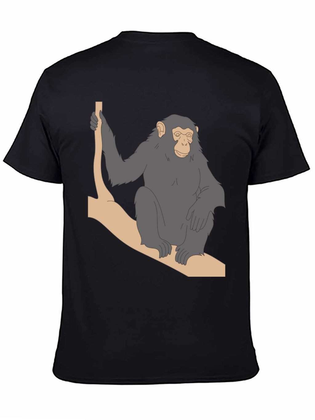 Chimpanzee on Branch Graphic T-Shirt