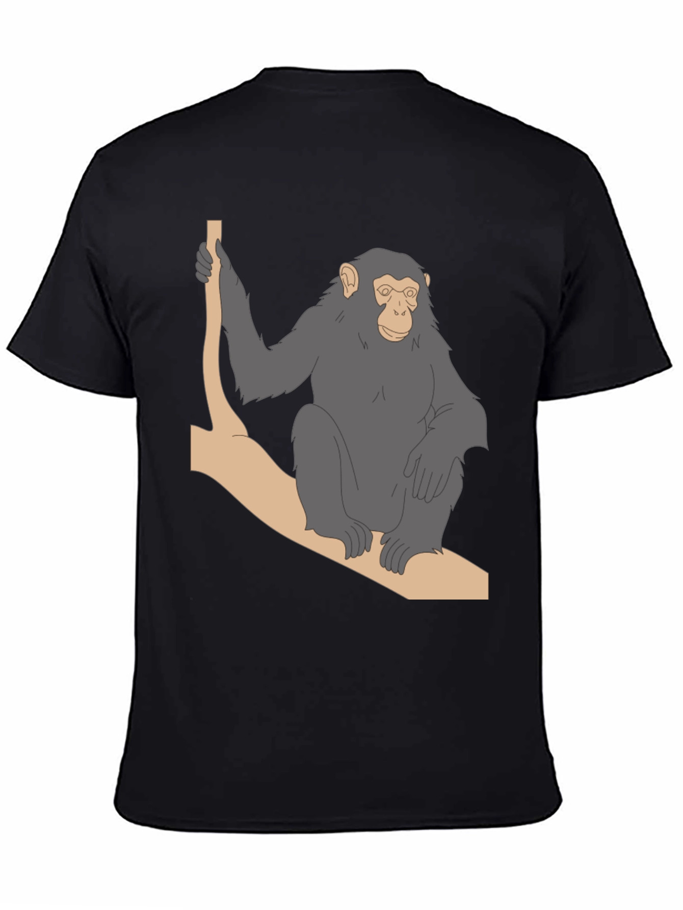 Chimpanzee on Branch Graphic T-Shirt