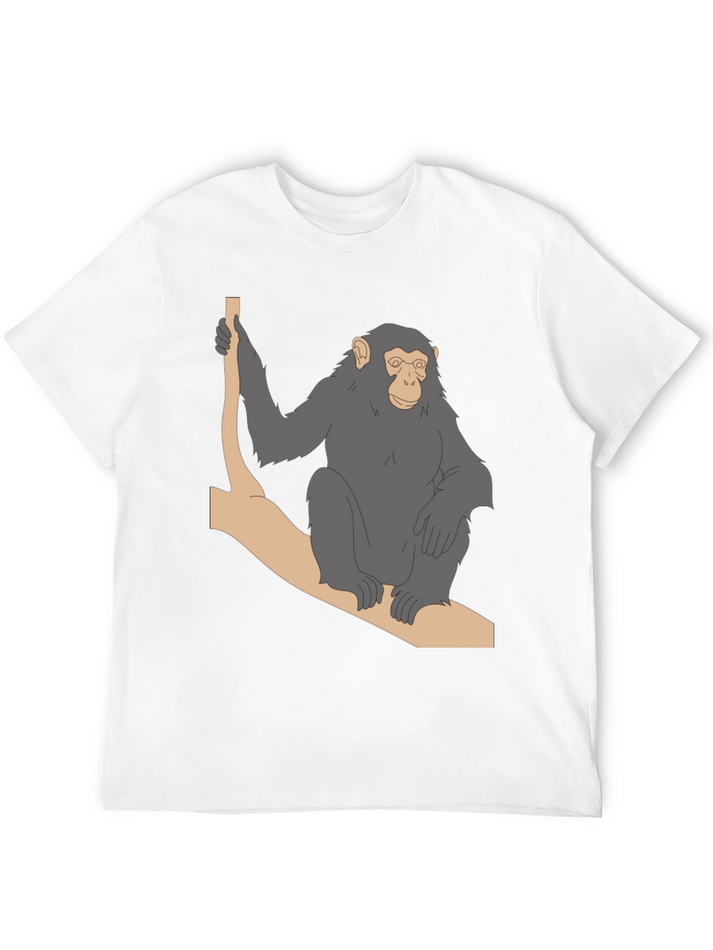 Chimpanzee on Branch Graphic T-Shirt