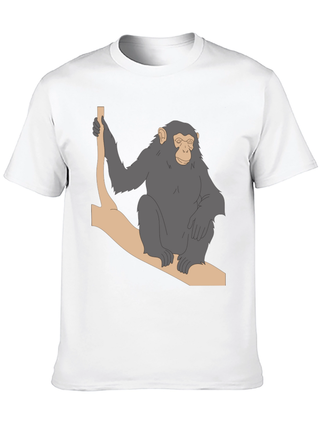 Chimpanzee on Branch Graphic T-Shirt