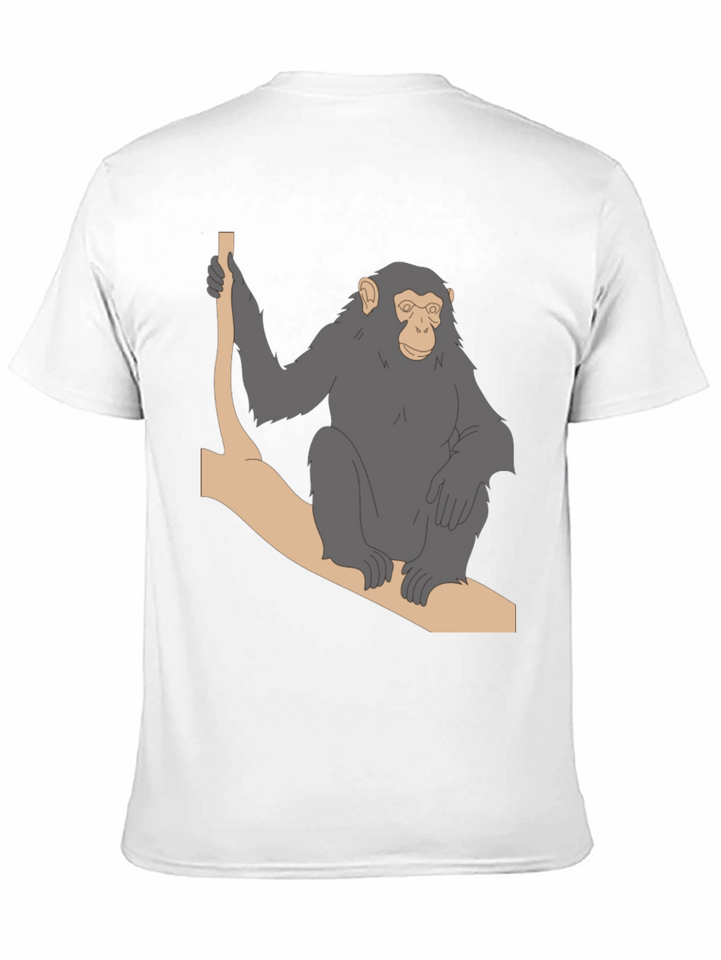 Chimpanzee on Branch Graphic T-Shirt