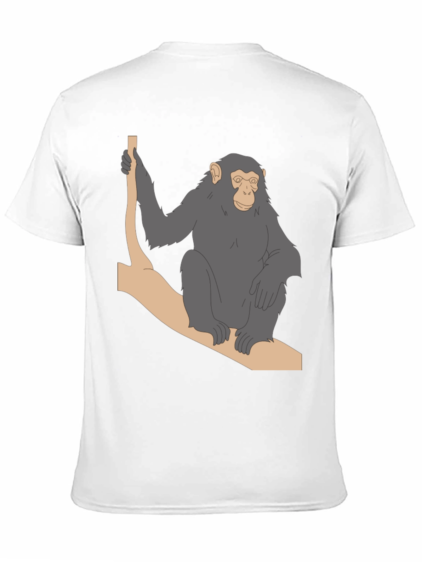 Chimpanzee on Branch Graphic T-Shirt