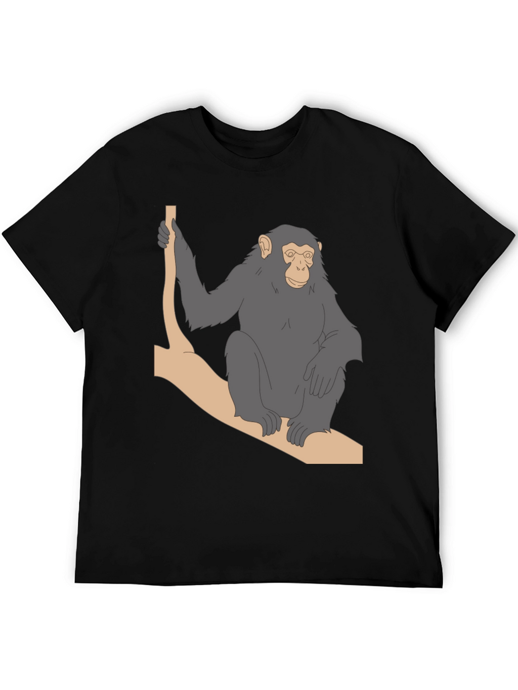 Chimpanzee on Branch Graphic T-Shirt