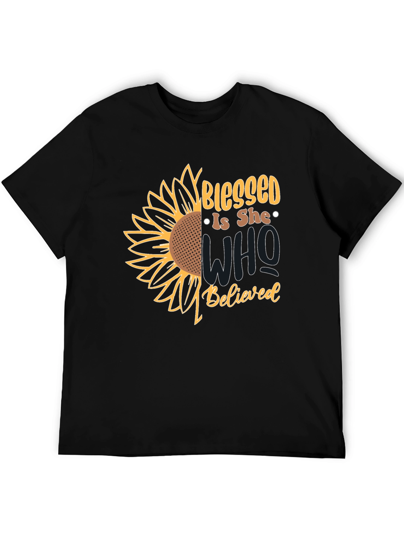Blessed Is She Sunflower Graphic Tee