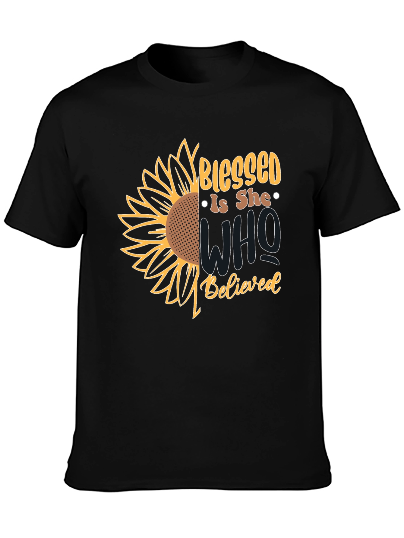 Blessed Is She Sunflower Graphic Tee