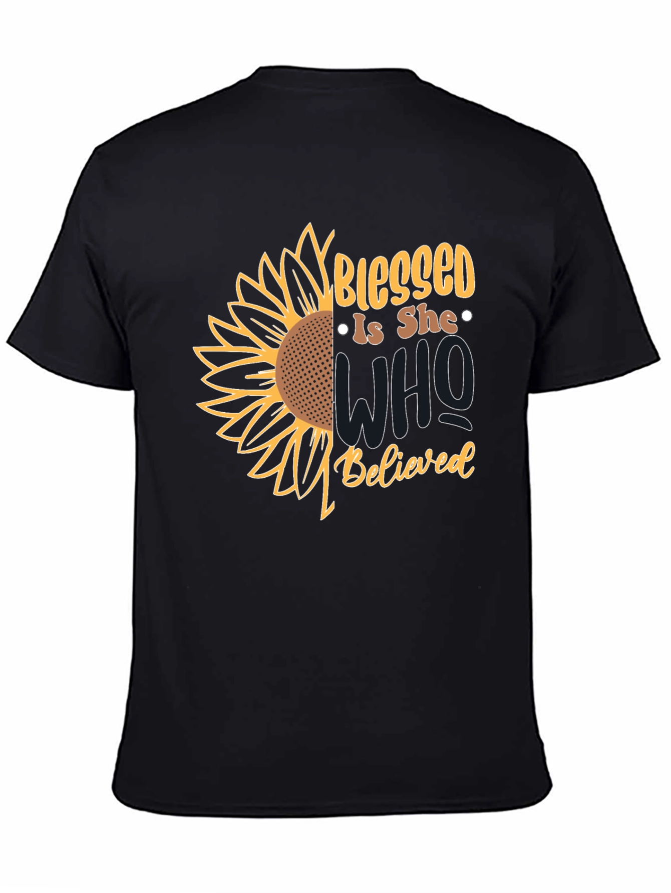 Blessed Is She Sunflower Graphic Tee