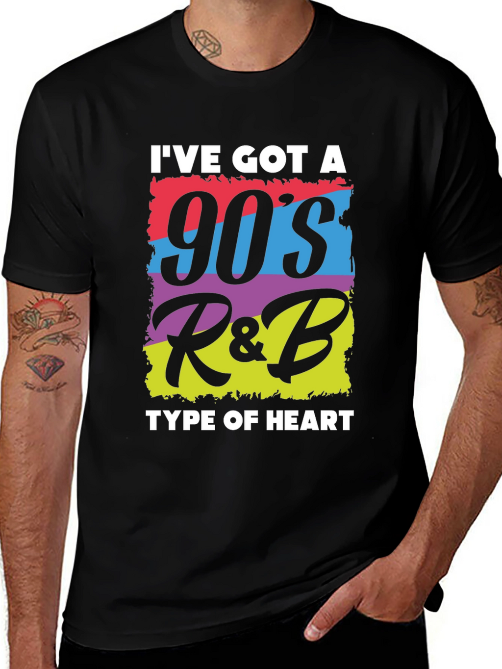 90s R&B Heart Graphic T-Shirt