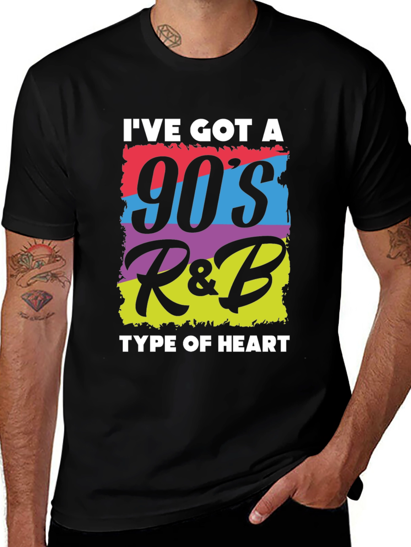 90s R&B Heart Graphic T-Shirt