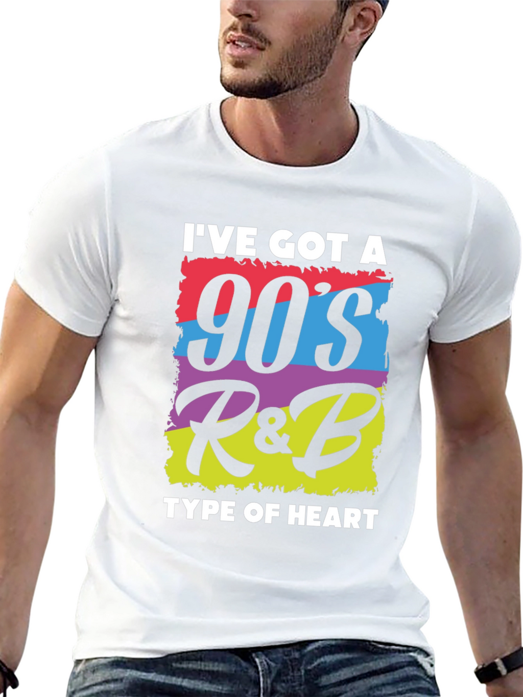 90s R&B Heart Graphic T-Shirt