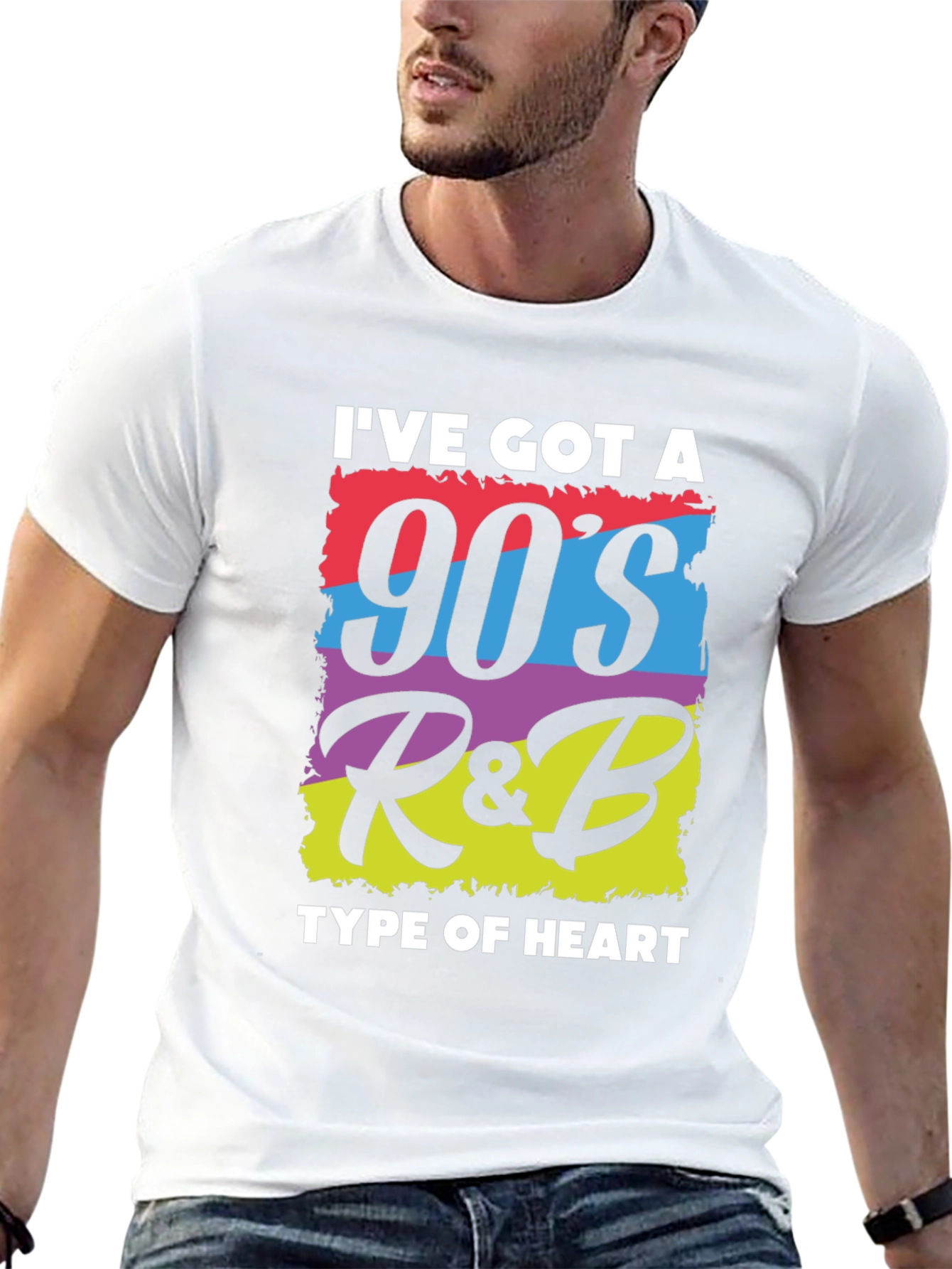 90s R&B Heart Graphic T-Shirt