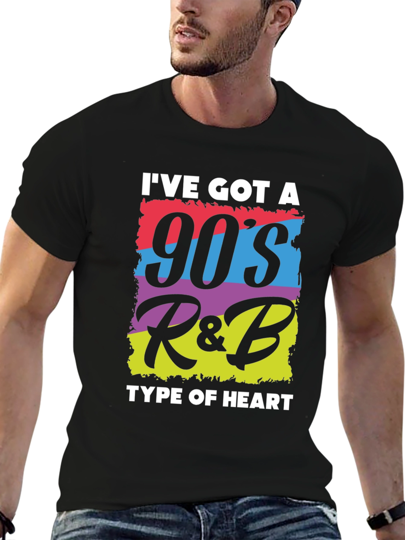 90s R&B Heart Graphic T-Shirt
