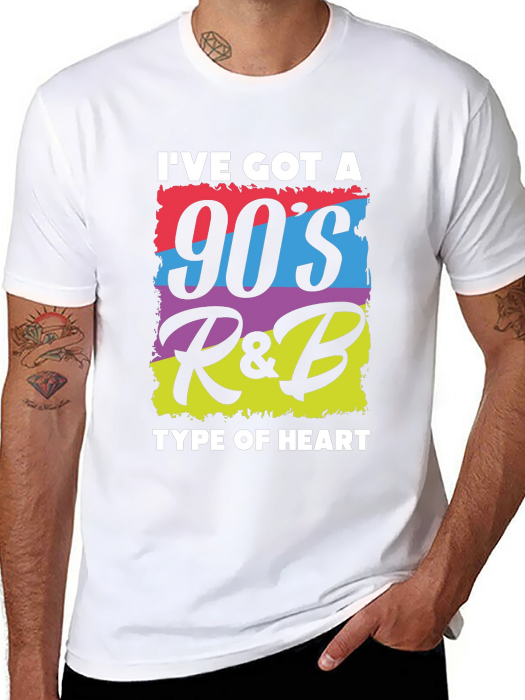 90s R&B Heart Graphic T-Shirt