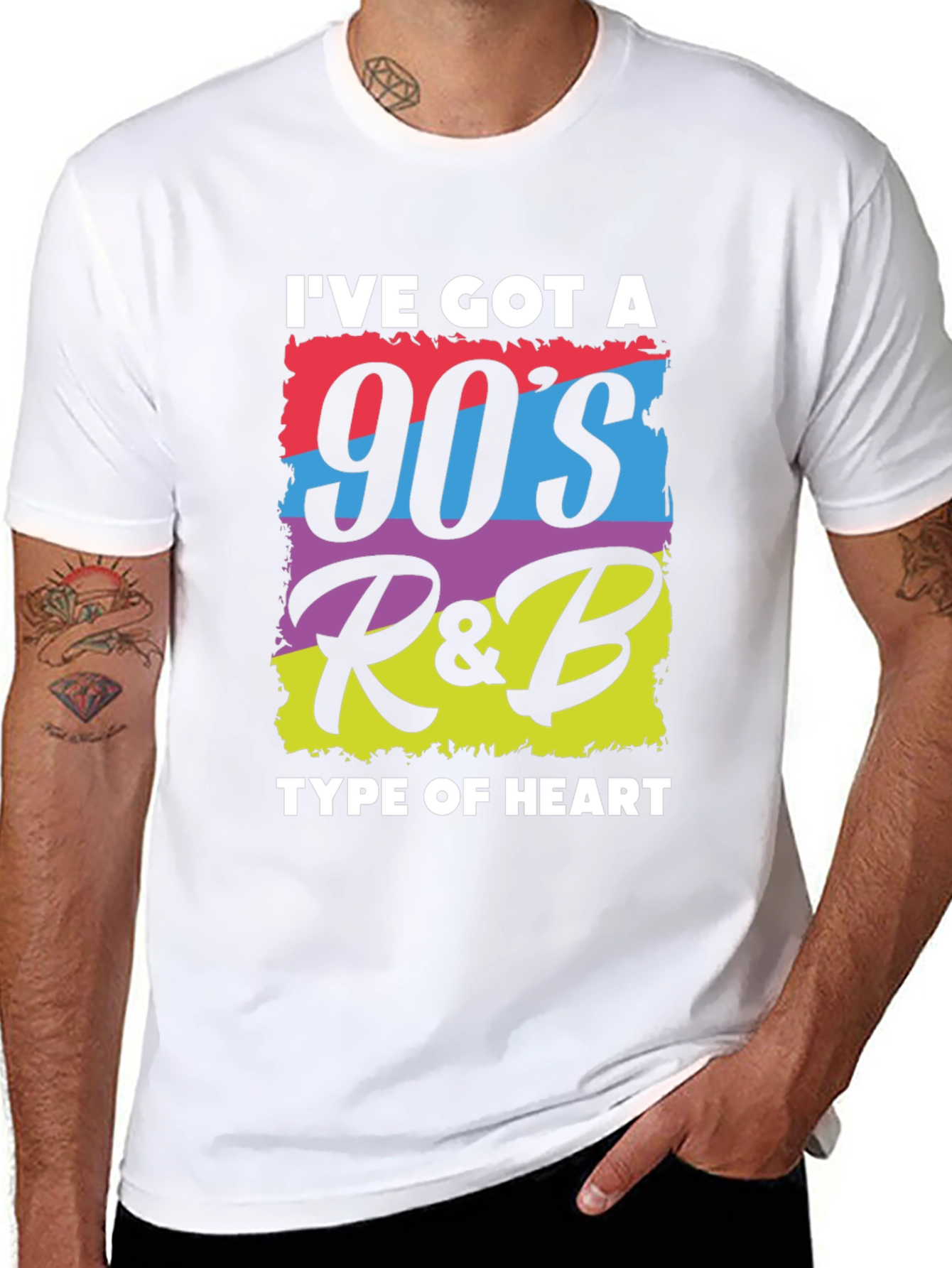 90s R&B Heart Graphic T-Shirt