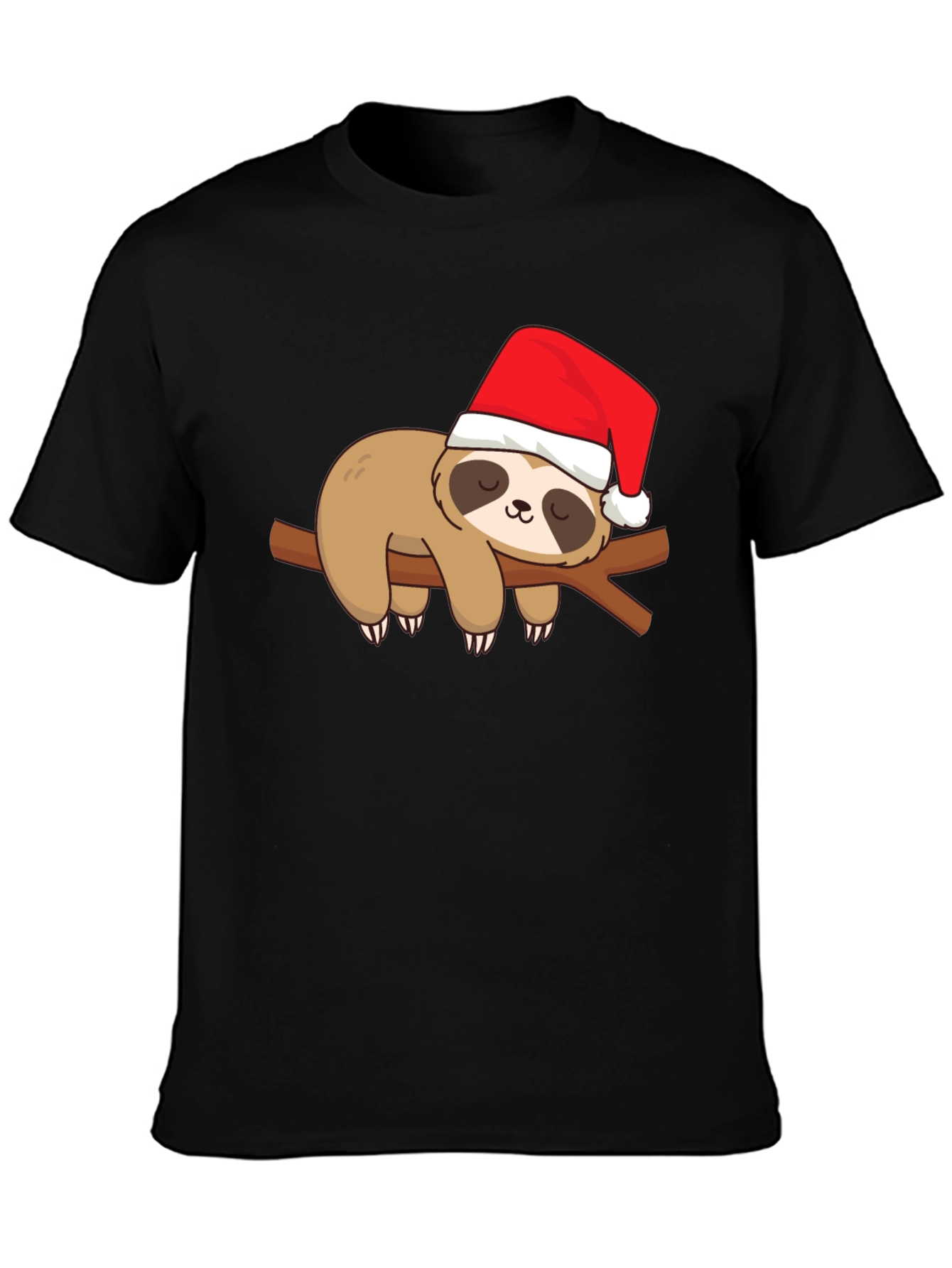 Christmas Sloth Graphic Tee - Holiday Fun!