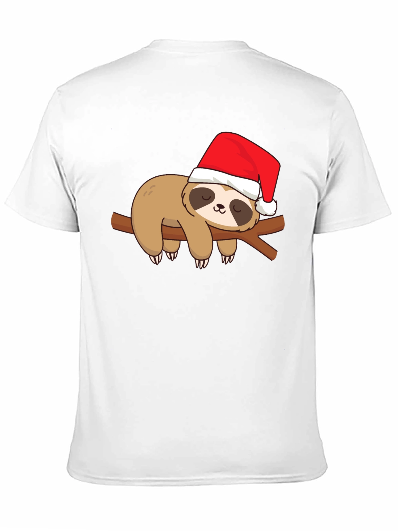 Christmas Sloth Graphic Tee - Holiday Fun!