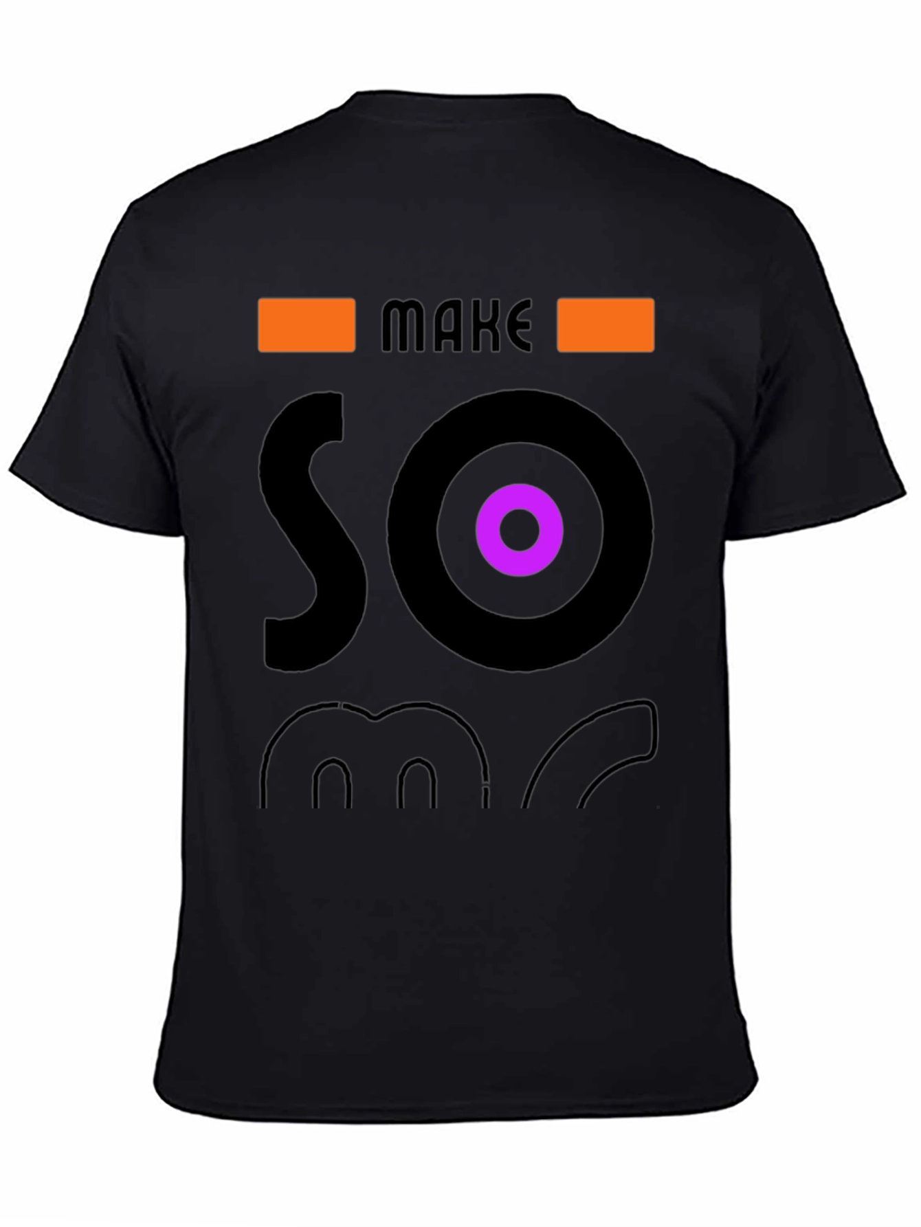 Make Some Noise Graphic Tee - Stylish Black T-Shirt