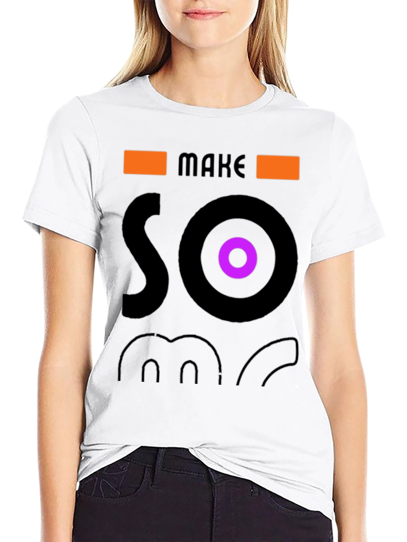 Make Some Noise Graphic Tee - Stylish Black T-Shirt