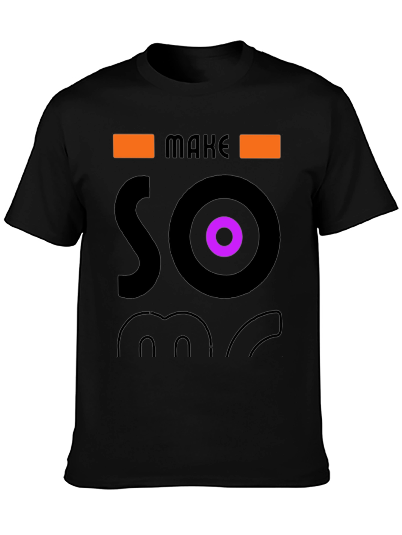 Make Some Noise Graphic Tee - Stylish Black T-Shirt