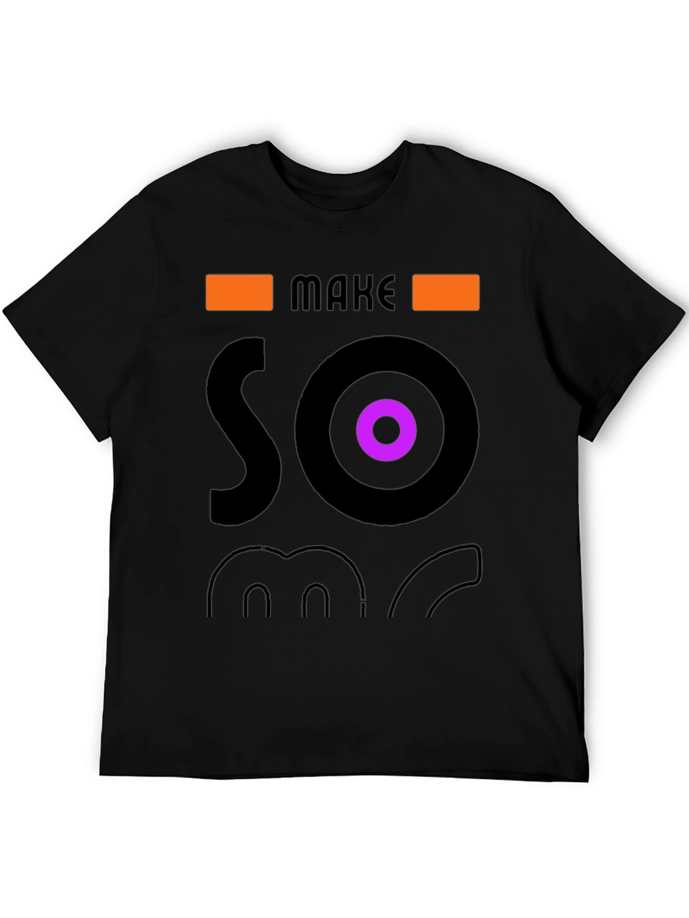 Make Some Noise Graphic Tee - Stylish Black T-Shirt