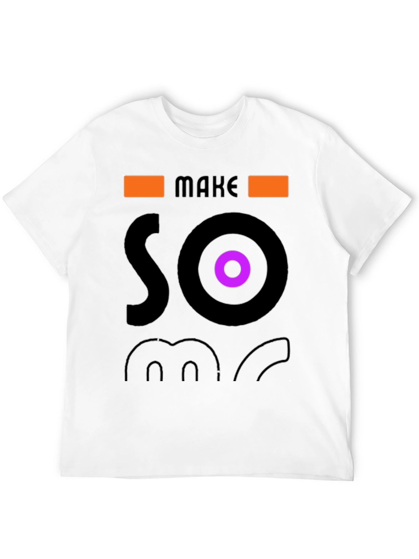 Make Some Noise Graphic Tee - Stylish Black T-Shirt