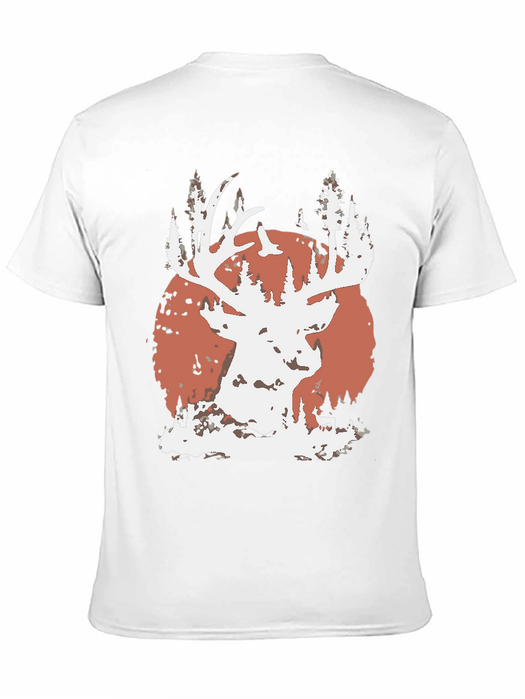 Deer Silhouette Graphic Tee - Nature Inspired