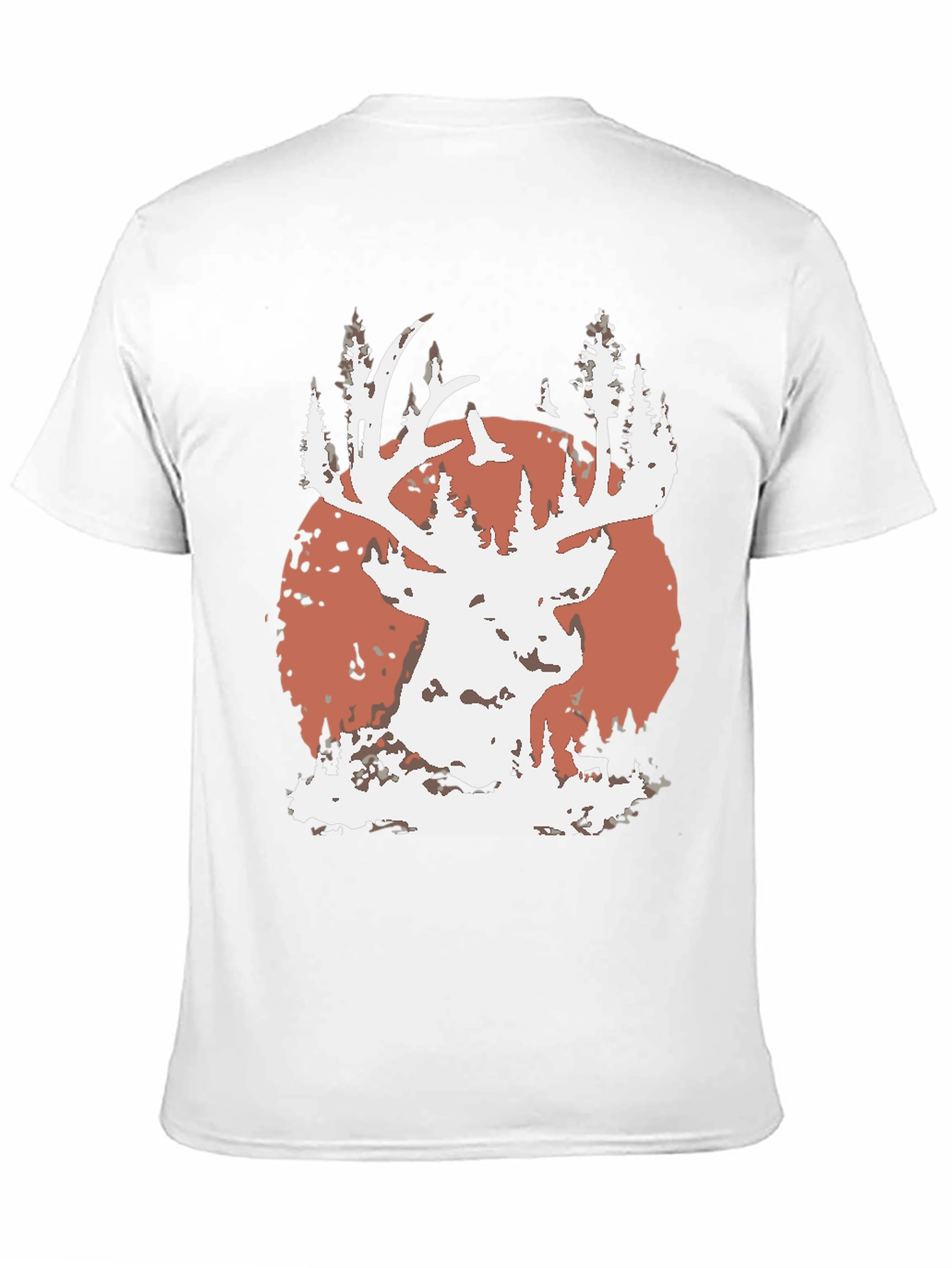 Deer Silhouette Graphic Tee - Nature Inspired