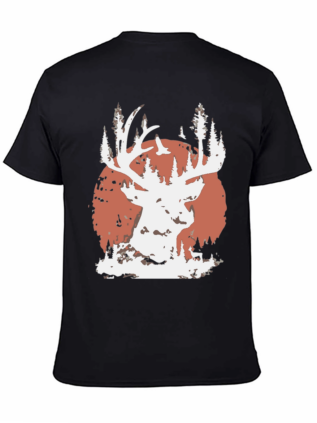 Deer Silhouette Graphic Tee - Nature Inspired
