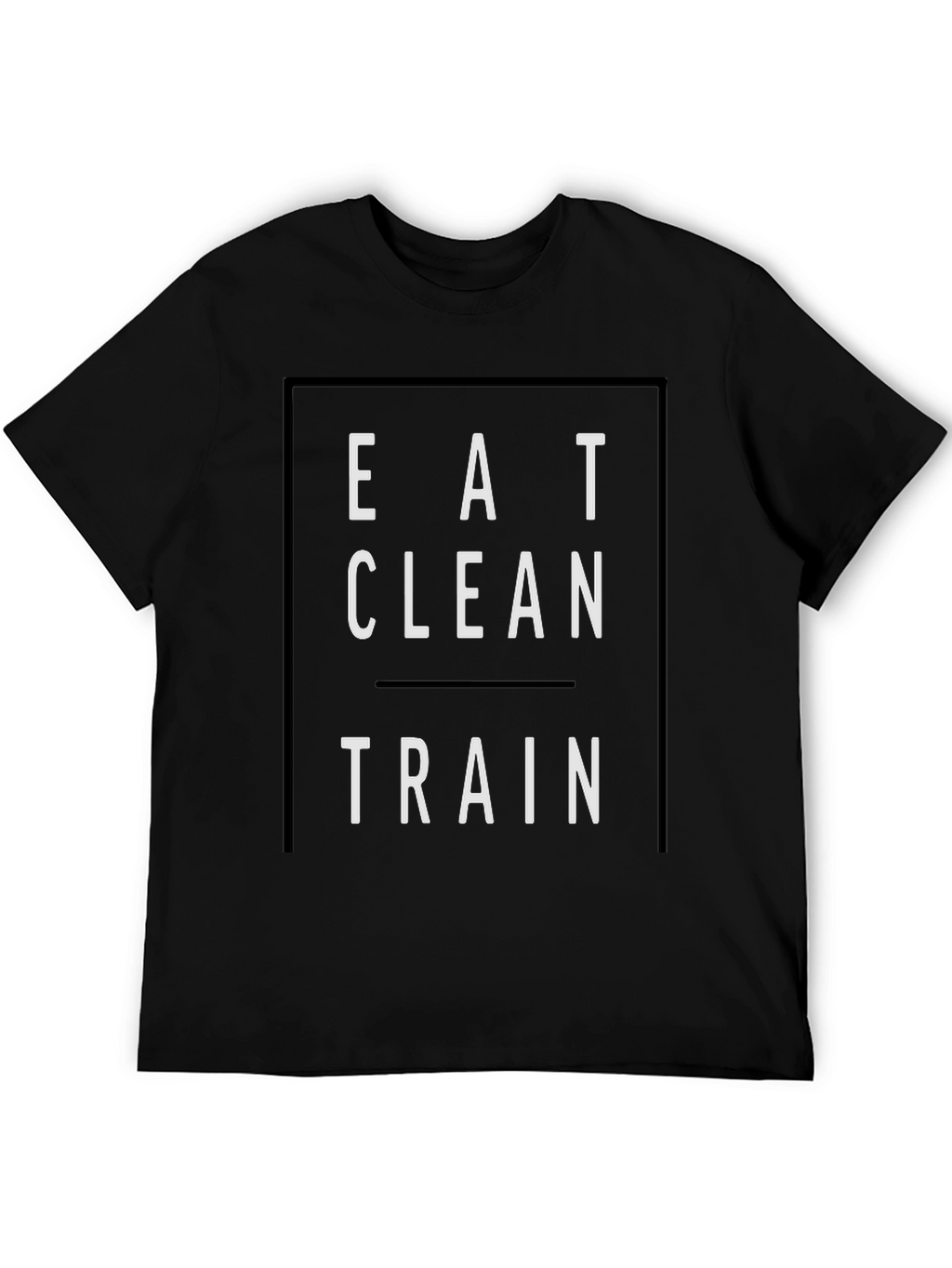 Eat Clean Train Black Graphic Tee