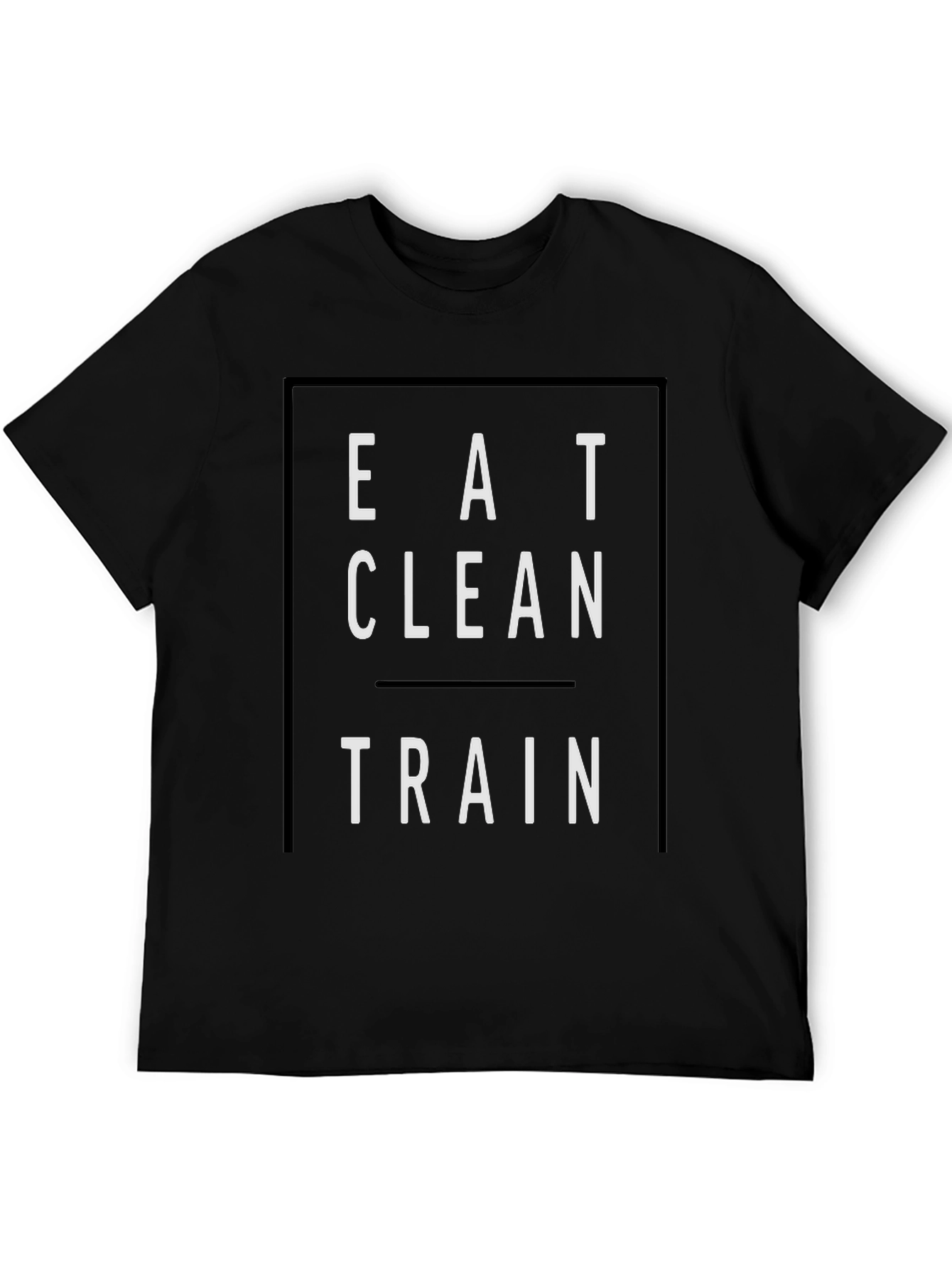 Eat Clean Train Black Graphic Tee