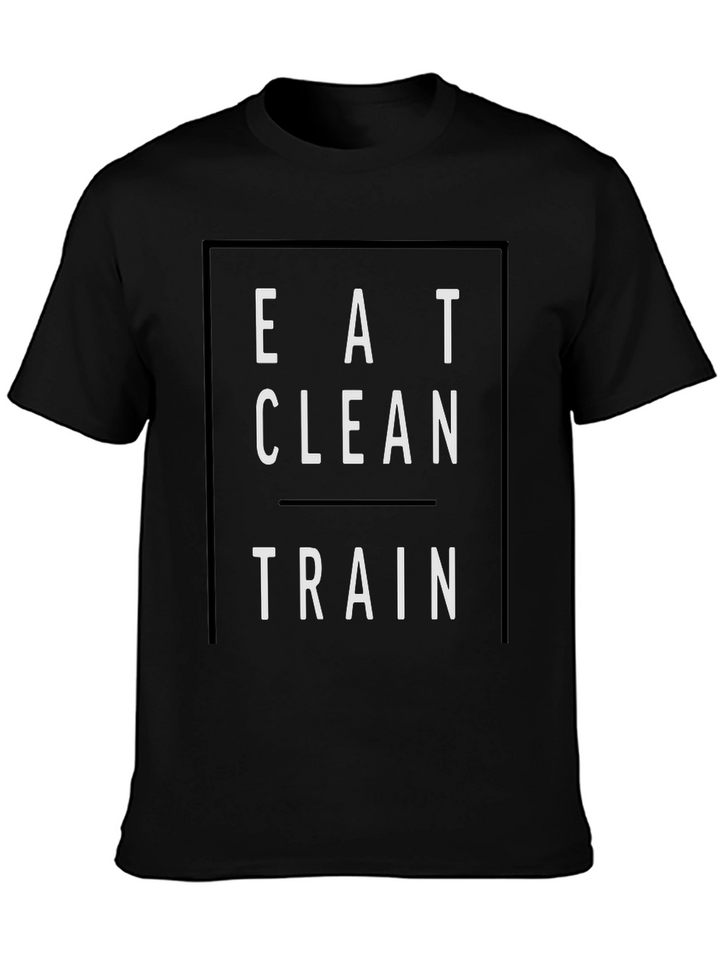 Eat Clean Train Black Graphic Tee