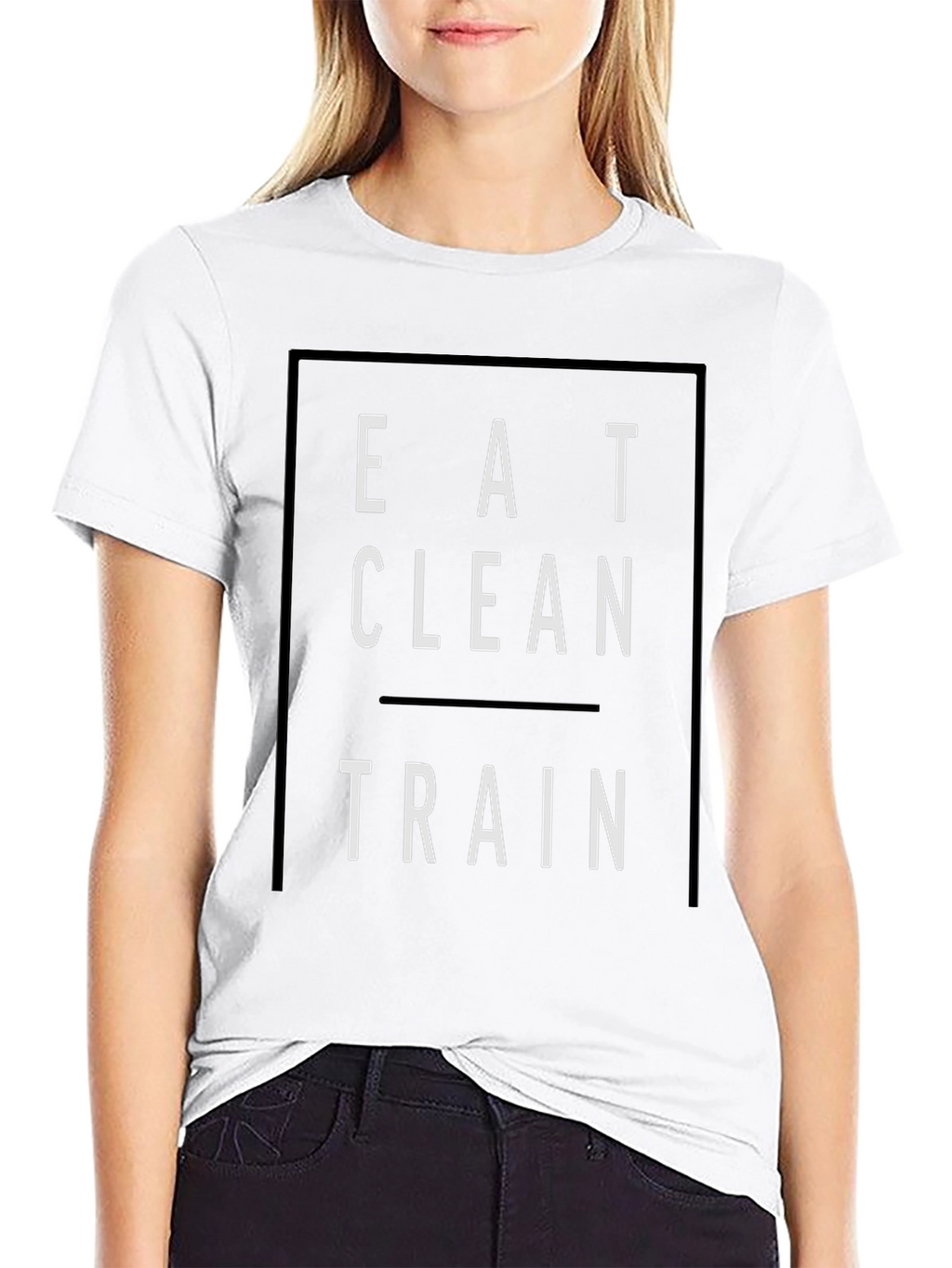 Eat Clean Train Black Graphic Tee