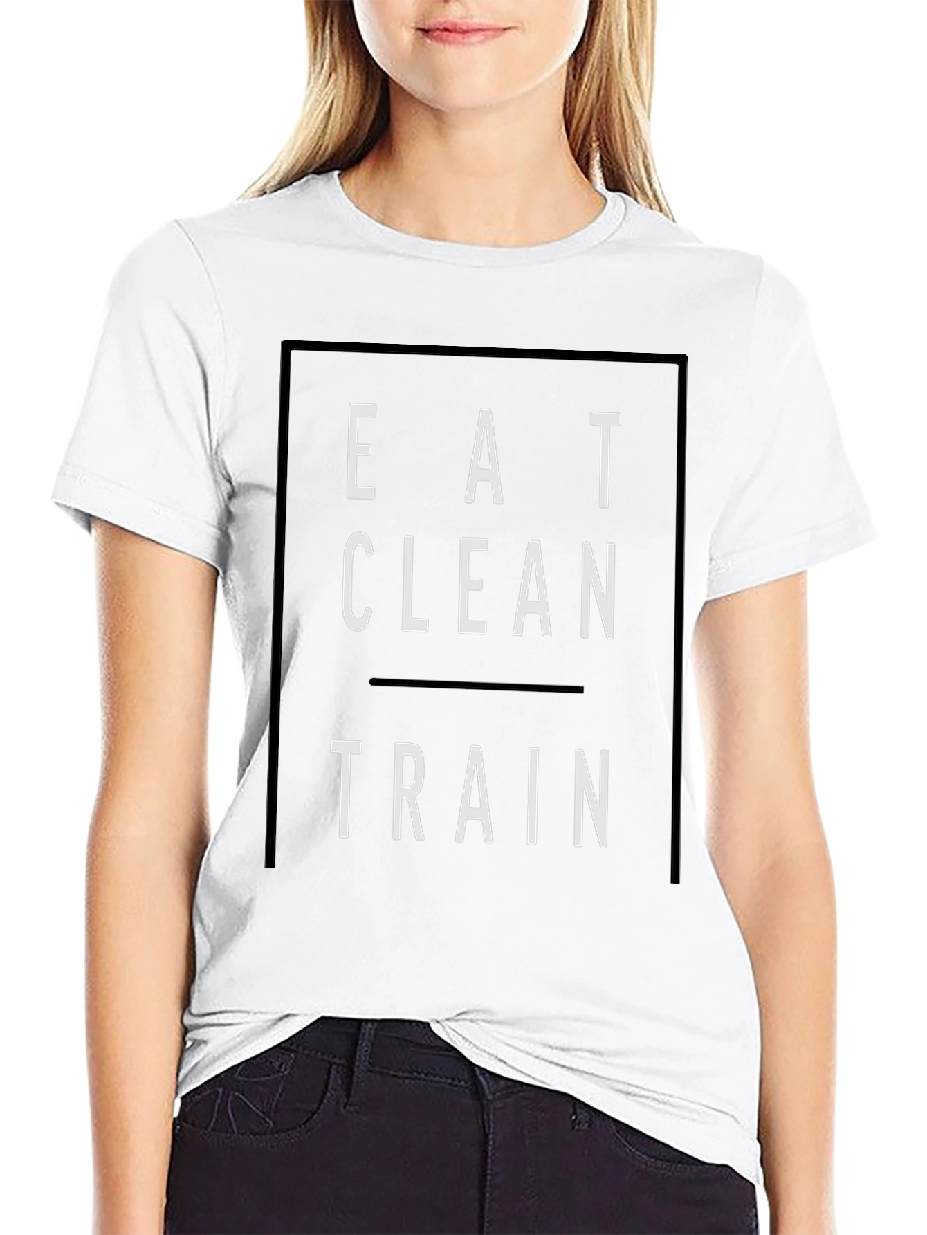 Eat Clean Train Black Graphic Tee
