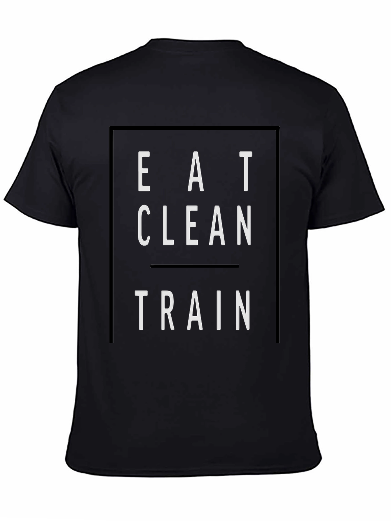Eat Clean Train Black Graphic Tee