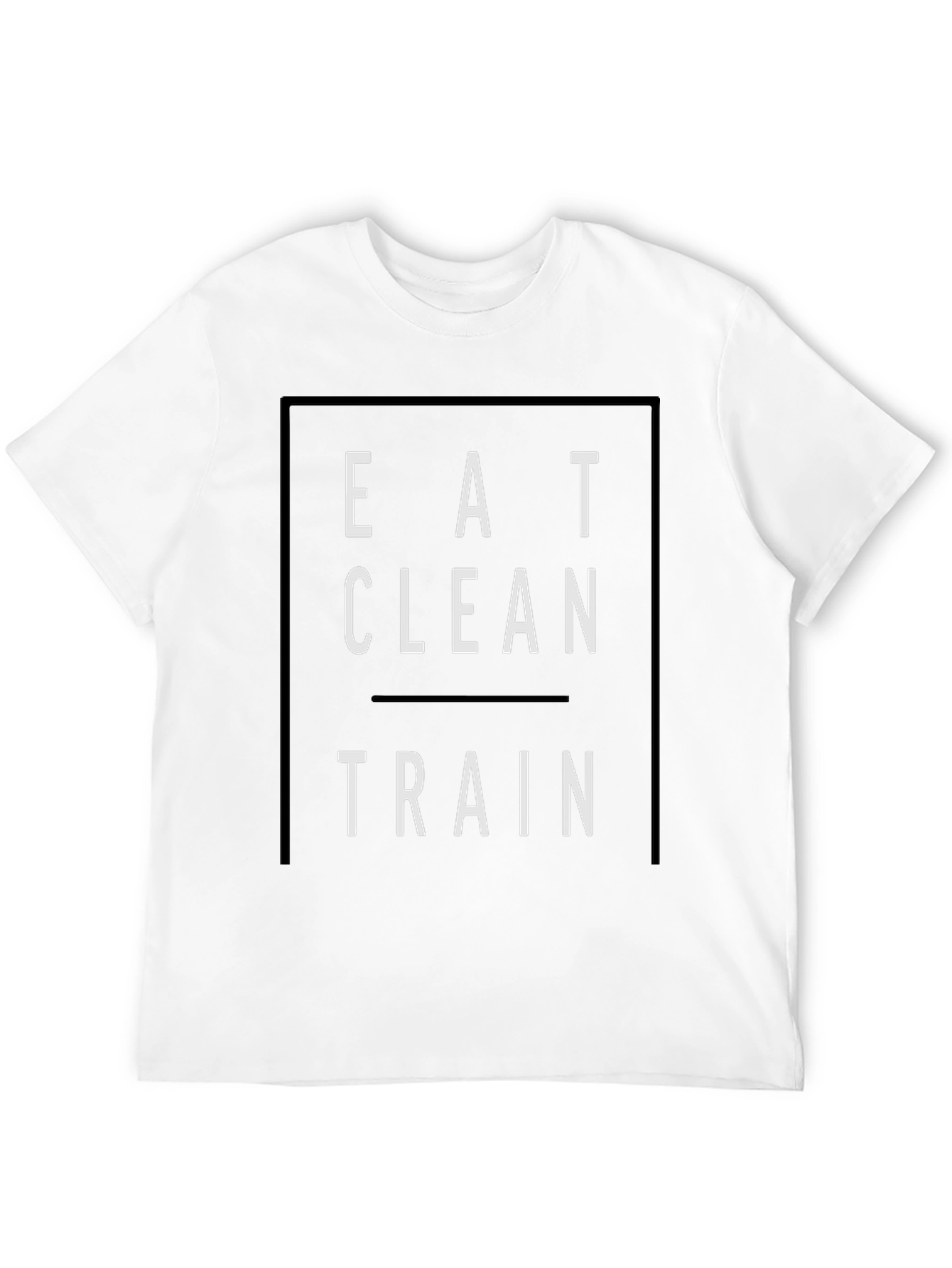 Eat Clean Train Black Graphic Tee