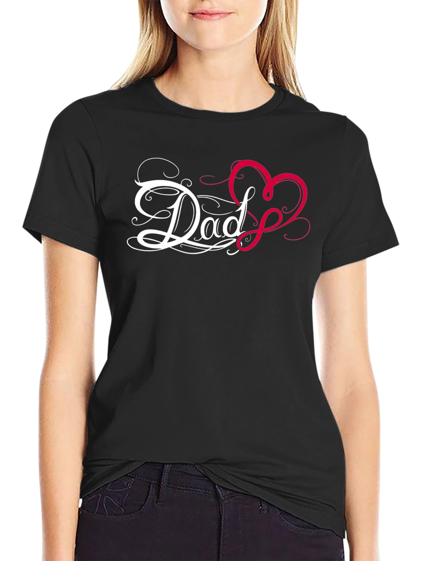 Dad Heart Graphic Tee - Perfect for Fathers Day