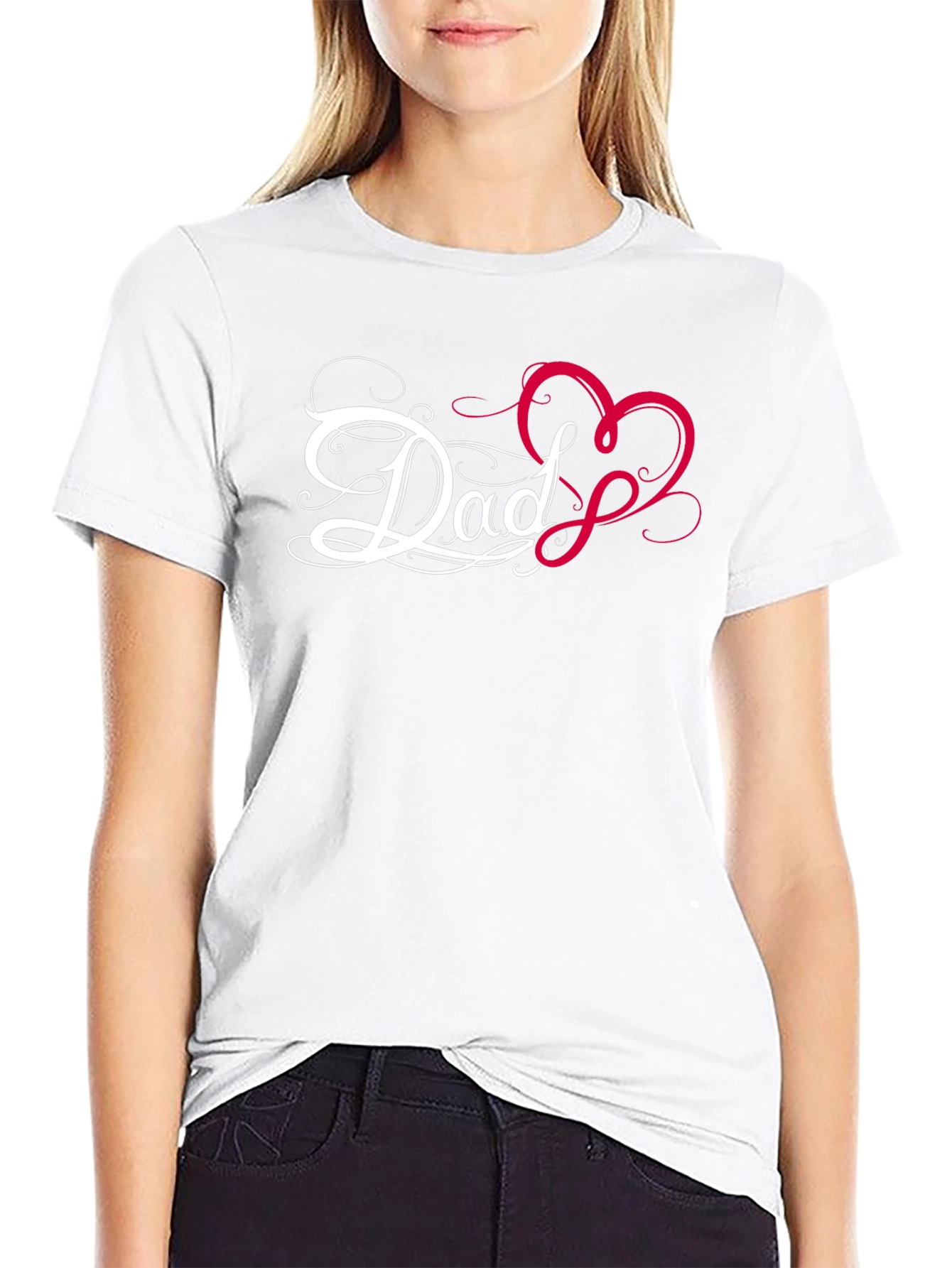 Dad Heart Graphic Tee - Perfect for Fathers Day