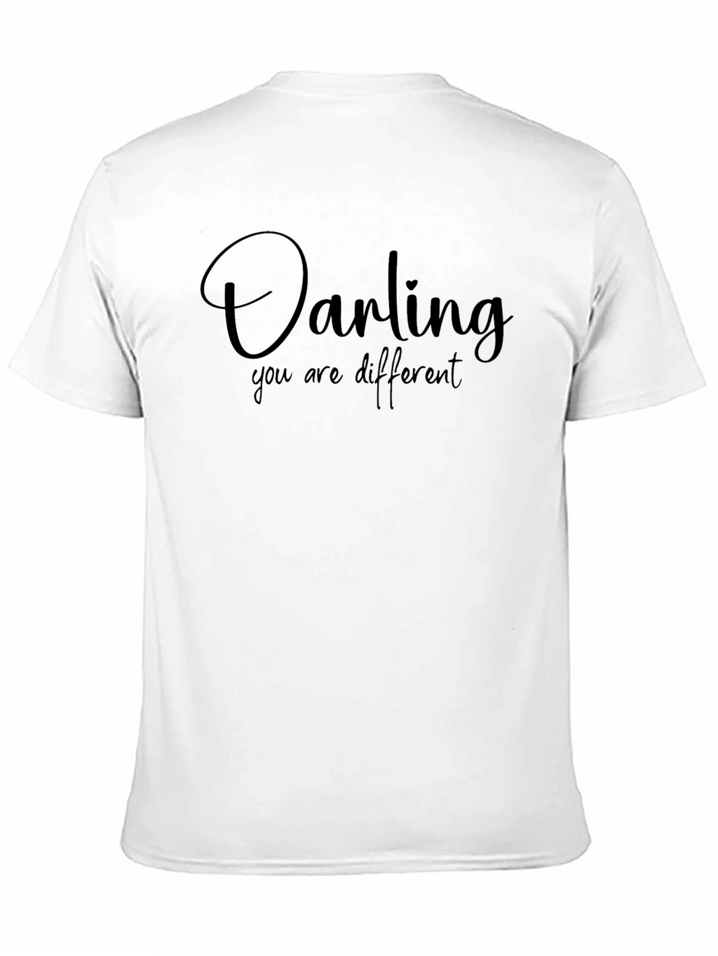 Darling You Are Different Black T-Shirt